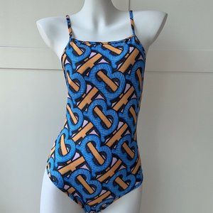 Burberry One Piece Women Swimwear Blue Large